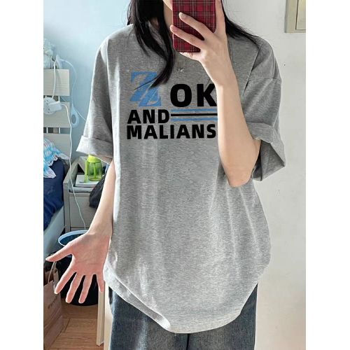 純棉短袖女t恤2025新款夏季設計感小衆美式寬松半袖休閒圓領上衣