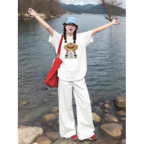 白色短袖女t恤女裝2025夏季新款高級歐貨韓版寬松百搭半袖小上衣