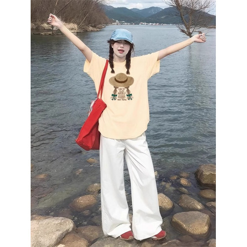 白色短袖女t恤女裝2025夏季新款高級歐貨韓版寬松百搭半袖小上衣