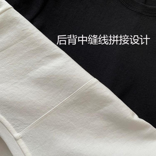 THEWOW高級真絲醋酸上衣2025春夏新款純色打底內搭圓領短袖t恤女