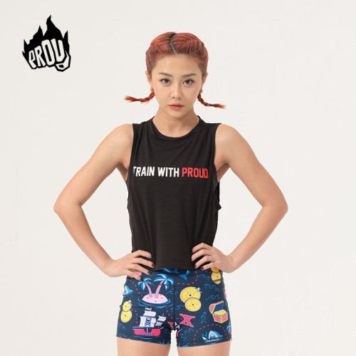 PROUD女款T恤背心運動健身CrossFit訓練短袖透氣彈性寬松