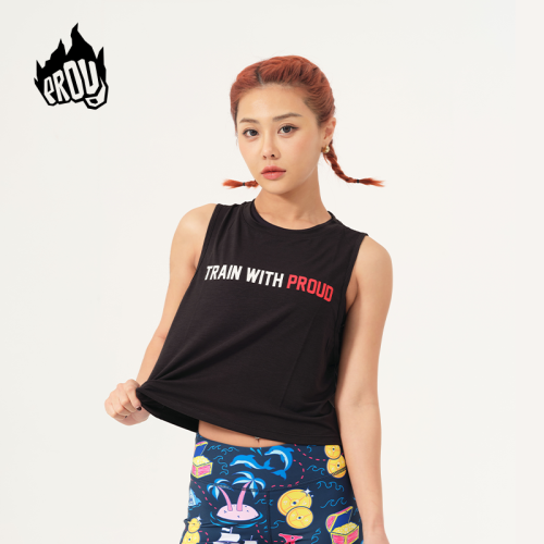 PROUD女款T恤背心運動健身CrossFit訓練短袖透氣彈性寬松