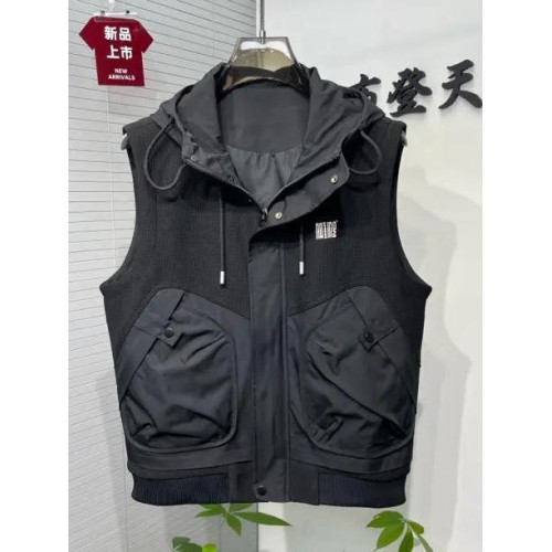 男士夏季連帽新款時尚馬甲修身潮流百搭青年帥氣舒適休閒坎肩外套
