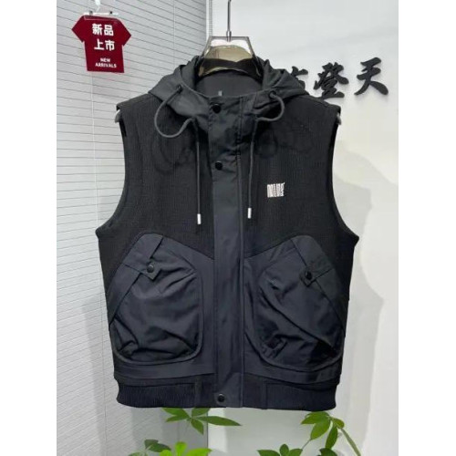 男士夏季連帽新款時尚馬甲修身潮流百搭青年帥氣舒適休閒坎肩外套