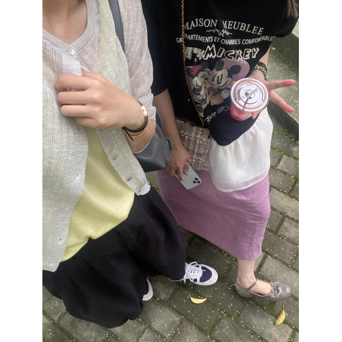 韓版卡通印花短袖女T恤2025新款夏季寬松慵懶風簡約百搭黑色上衣