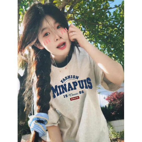 巨好看三條杠插肩短袖女t恤夏2025寬松慵懶風半袖美式設計感上衣