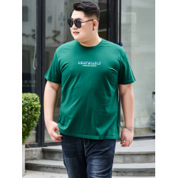 男款純棉大碼短袖體恤衫加大加肥打底衫胖子肥佬寬松背心夏季上衣