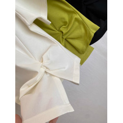 別致檸檬海鹽通勤穿搭醋酸天絲短袖女t恤2025新款減齡上衣小衫夏