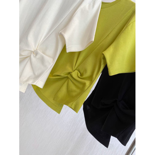 別致檸檬海鹽通勤穿搭醋酸天絲短袖女t恤2025新款減齡上衣小衫夏 別致檸檬海鹽通勤穿搭醋酸天絲短袖女t恤2025新款減齡上衣小衫夏