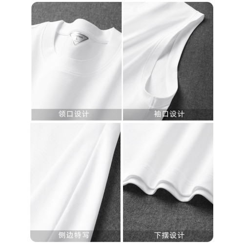 【抗菌索羅那】260G重磅防曬速乾運動背心 夏日透氣無袖坎肩男款