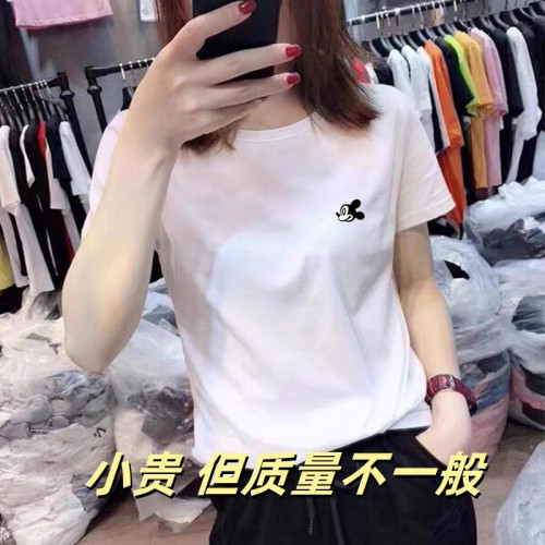 歐洲站純棉短袖女t恤夏寬松設計感小衆2025新款爆款正肩顯瘦上衣