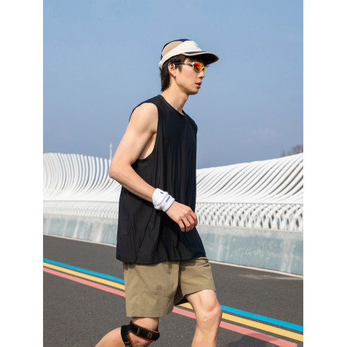 WOWO CAESAR夏季跑步速乾背心男款運動健身訓練冰絲涼感透氣T恤