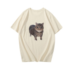 oiiai旋轉貓meme 短袖T恤表情包搞笑半袖衫上衣服趣味體恤衫背心