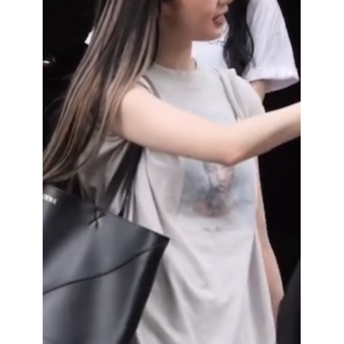 2025巨好看的印花圖案短袖女t恤夏季韓版洋氣寬松顯瘦休閒上衣薄