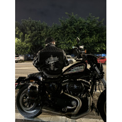 TATTOO奇卡諾Chicano機車風格DS重工花體字刺綉外搭秋冬牛仔馬甲