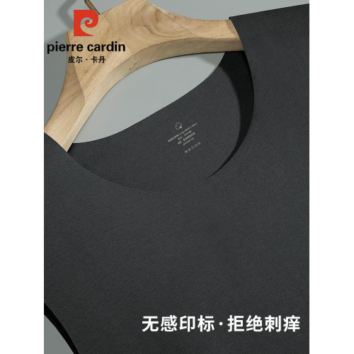 皮爾卡丹背心男士新款夏季2025純棉透氣無痕運動健身汗衫無袖t恤