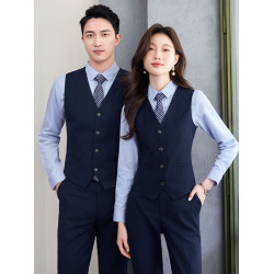 男女同款職業馬甲襯衫套裝銷售KTV酒吧服務員工作服酒店正裝馬夾