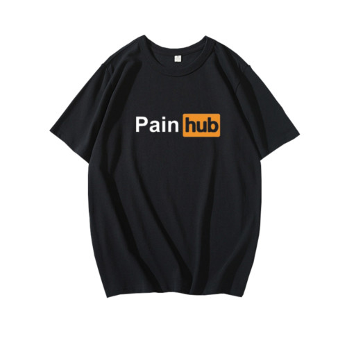 Painhub PoorHub 惡搞搞笑英文T恤短袖半袖衫上衣服體恤衫背心棉