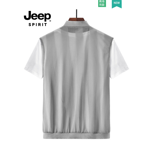 JEEP SPIRIT防曬衣女導演襯衫戶外冰絲網眼透氣無袖馬甲皮膚衣男U