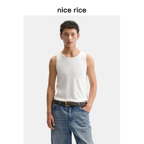 nice rice好飯  r.系列新品280G微彈修身羅紋打底背心NHC01122