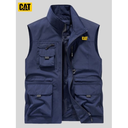 男款戶外大碼工裝馬甲春秋季新款CAT/卡特坎肩多口袋運動馬甲