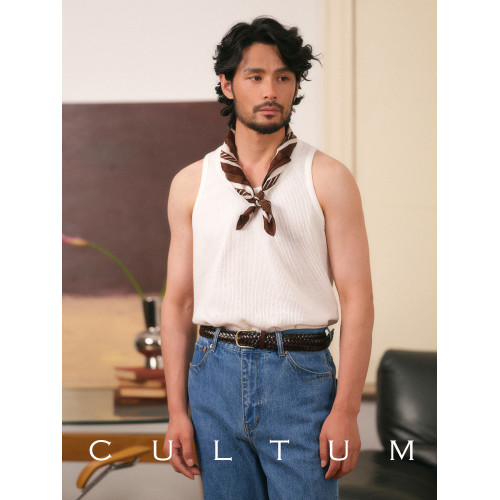 【重磅純棉透氣網眼】CULTUM意式無袖運動健身打底內搭坎肩背心男