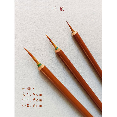 國畫工筆畫專用勾線筆毛筆美術小紅毛鼠須葉筋花枝俏石獾套裝白描