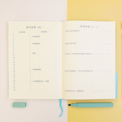 張萌萌姐新《總結筆記》計劃實施復盤反思管理工具學生本筆電
