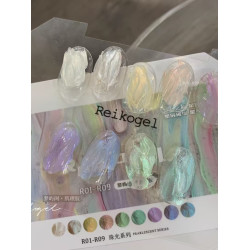 Reikogel2025新品夢幻珠光美甲肌理膠9宮格系