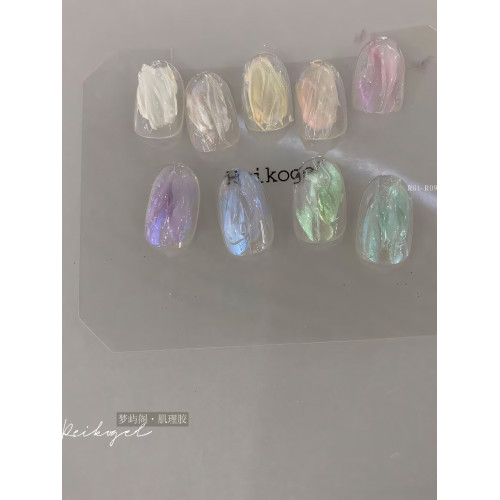 Reikogel2025新品夢幻珠光美甲肌理膠9宮格系