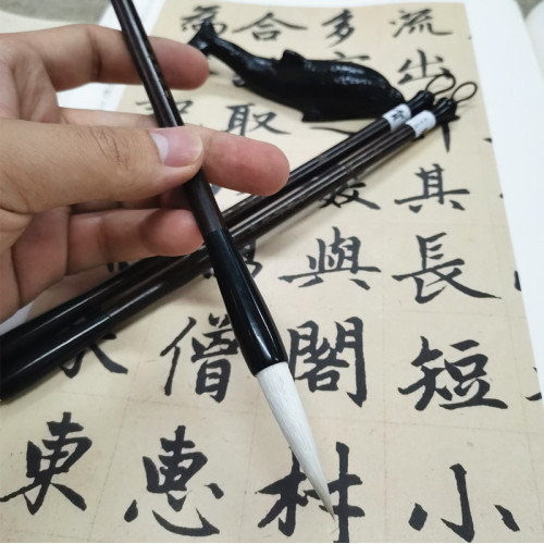 淳安堂筆莊 賀城毛筆李小平工作室製 成人書法小楷中楷大楷兼毫筆