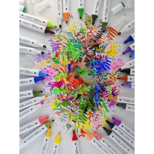 卡拉瓦喬軟頭水彩筆套裝水溶性可加墨手繪漫畫耐用型大容量水彩筆