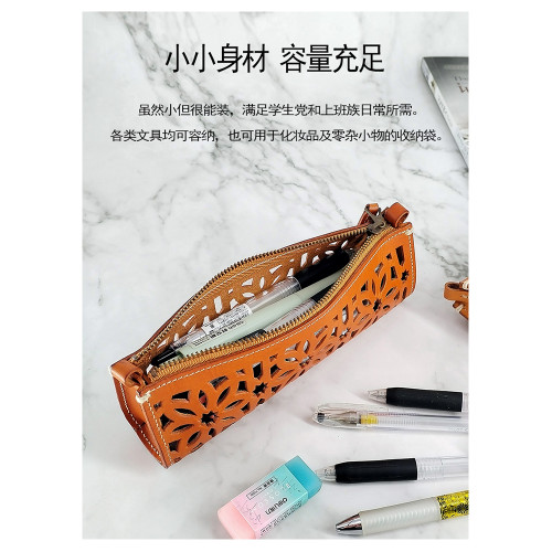genten簡易復古小巧文藝筆袋