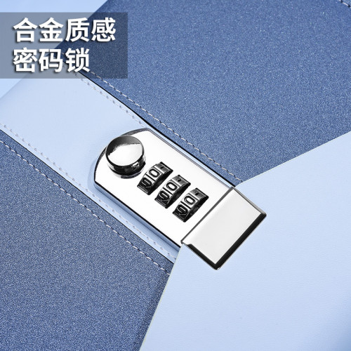 帶鎖的日記本成人密碼本筆電辦公本子2024年新款商務高檔記事本