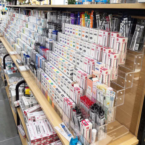 筆架展示架文具店多層階梯寶塔櫃台亞克力透明架子學生鋼筆收納架