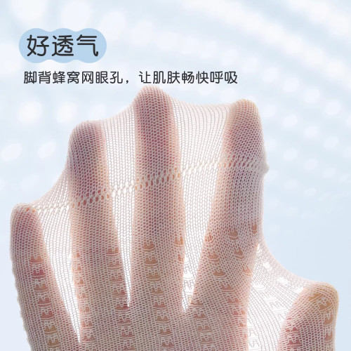 尼多熊2025寶寶襪春夏薄款棉襪嬰兒透氣大網眼襪男寶襪松口無骨襪