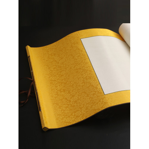 卷軸書法空白橫軸書畫國畫裝裱半生半熟宣紙簽到練習毛筆字訂婚書