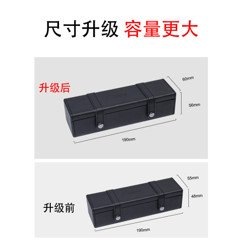 筆盒女ins日系高顔值筆袋男無印風 簡約皮設計師大學生網紅文具盒
