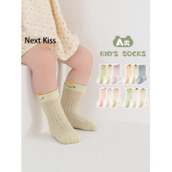 英國Next Kiss寶寶襪子夏季全棉透氣嬰兒網眼A類不勒腿卡通短襪