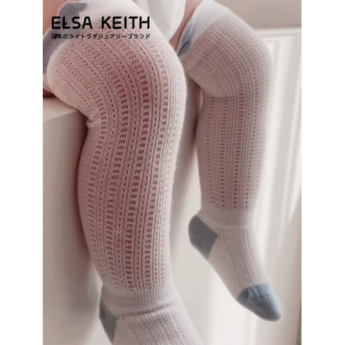 日本ELSA KEITH嬰兒襪子夏季寶寶襪子超薄松口無骨不勒腿長筒襪子