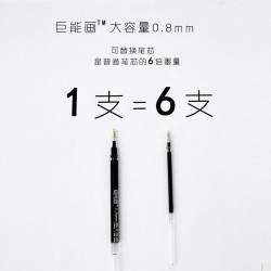 卡拉瓦喬 巨能畫0.8大容量線描筆中性簽字筆美術漫畫手繪勾線筆
