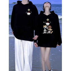 disoo早春穿搭2025新款特別超火的情侶裝衛衣男女款秋冬裝高級感