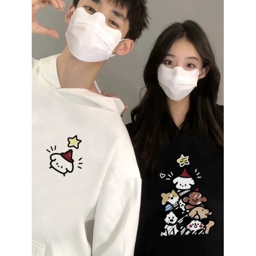 disoo早春穿搭2025新款特別超火的情侶裝衛衣男女款秋冬裝高級感