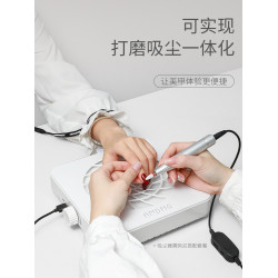 AMDMG可攜式小型筆式電動卸甲去死皮修指甲打磨機吸塵器美甲店專用