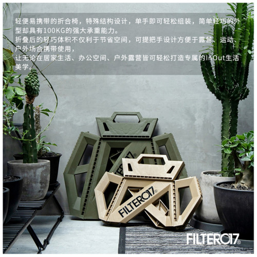 Filter017 折曡凳保冷箱架塑膠超輕便捷式戶外收納手提車用折合椅