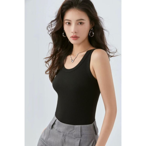 吊帶背心女士外穿2025年夏季新款遮副乳修身螺紋無袖百搭打底衫