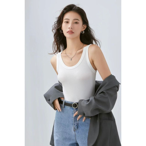 吊帶背心女士外穿2025年夏季新款遮副乳修身螺紋無袖百搭打底衫