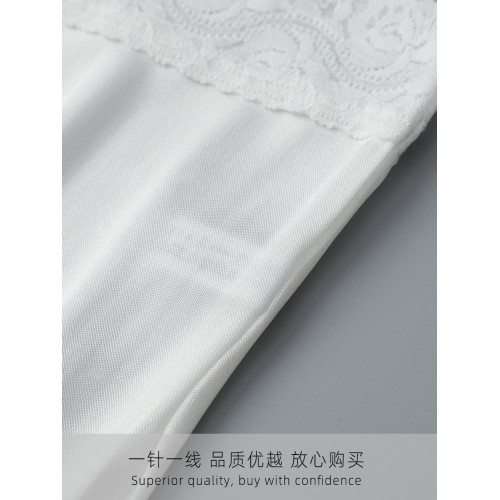 夏季桑蠶絲防走光打底襯裙 真絲簡約透氣 蕾絲花邊性感包臀半身裙