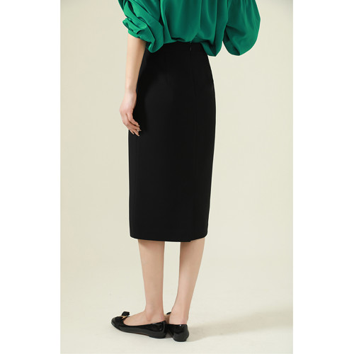 MAS&JM 日本三醋酸H型一步裙 直身裙 通勤半身裙 簡約顯瘦622211