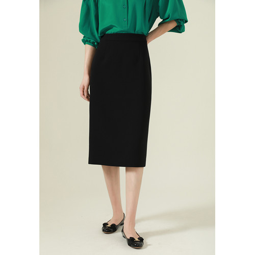 MAS&JM 日本三醋酸H型一步裙 直身裙 通勤半身裙 簡約顯瘦622211